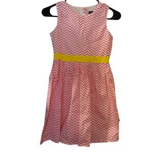 Tooby Doo New York Girls Sundress Sz 12 /152 Pink White Designer Party